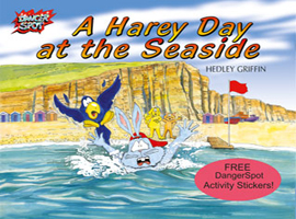 A Harey Day at the Seaside, beach safety picture book.